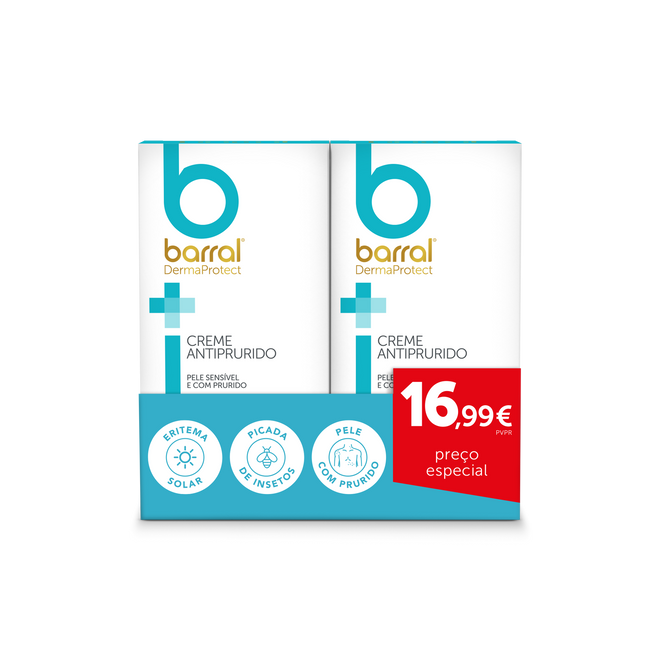 Barral DermaProtect Creme Antiprurido Duo Preço Especial