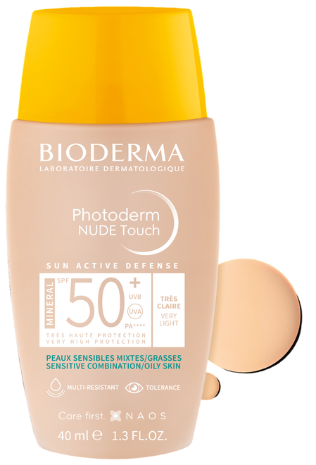 Bioderma Photoderm Nude Touch Mineral SPF50 _ Muito Claro - 40ml