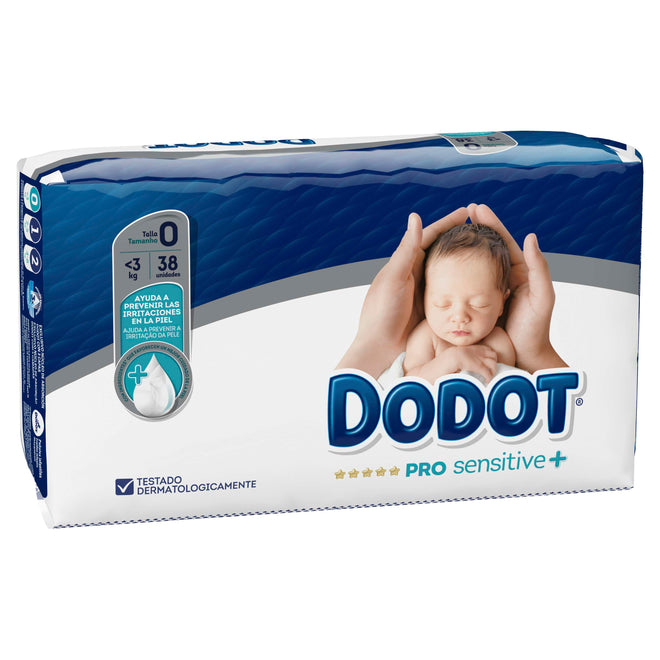 Dodot Pro Sensitive+ Fraldas T0 até 3Kg x38