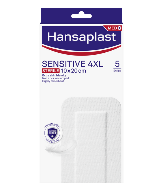 Hansaplast Pensos Sensitive 4XL 10x20cm 5 unidades