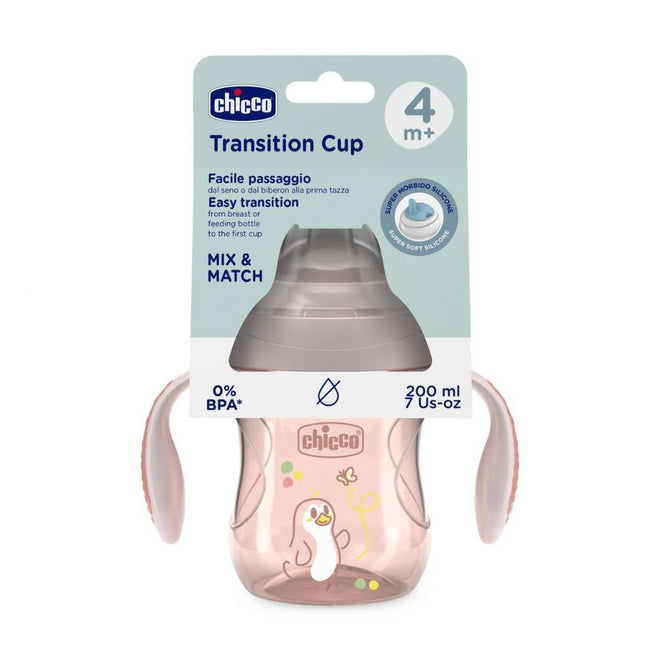 Chicco Copo Transição Rosa 200ml 4M+