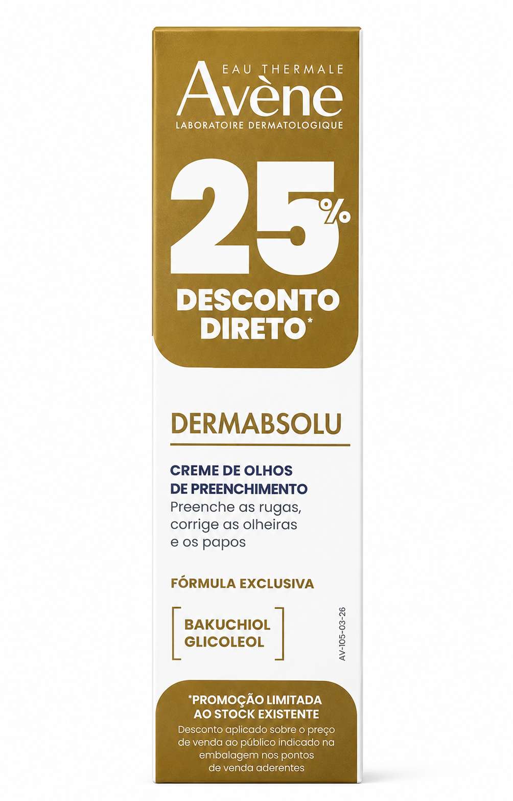 Avène Dermabsolu Creme de Olhos de Preenchimento 15ml  -25% Desconto