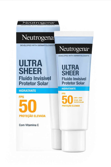 Neutrogena Ultra Sheer Protetor Solar Fluido Invisível Hidratante SPF50 50ml