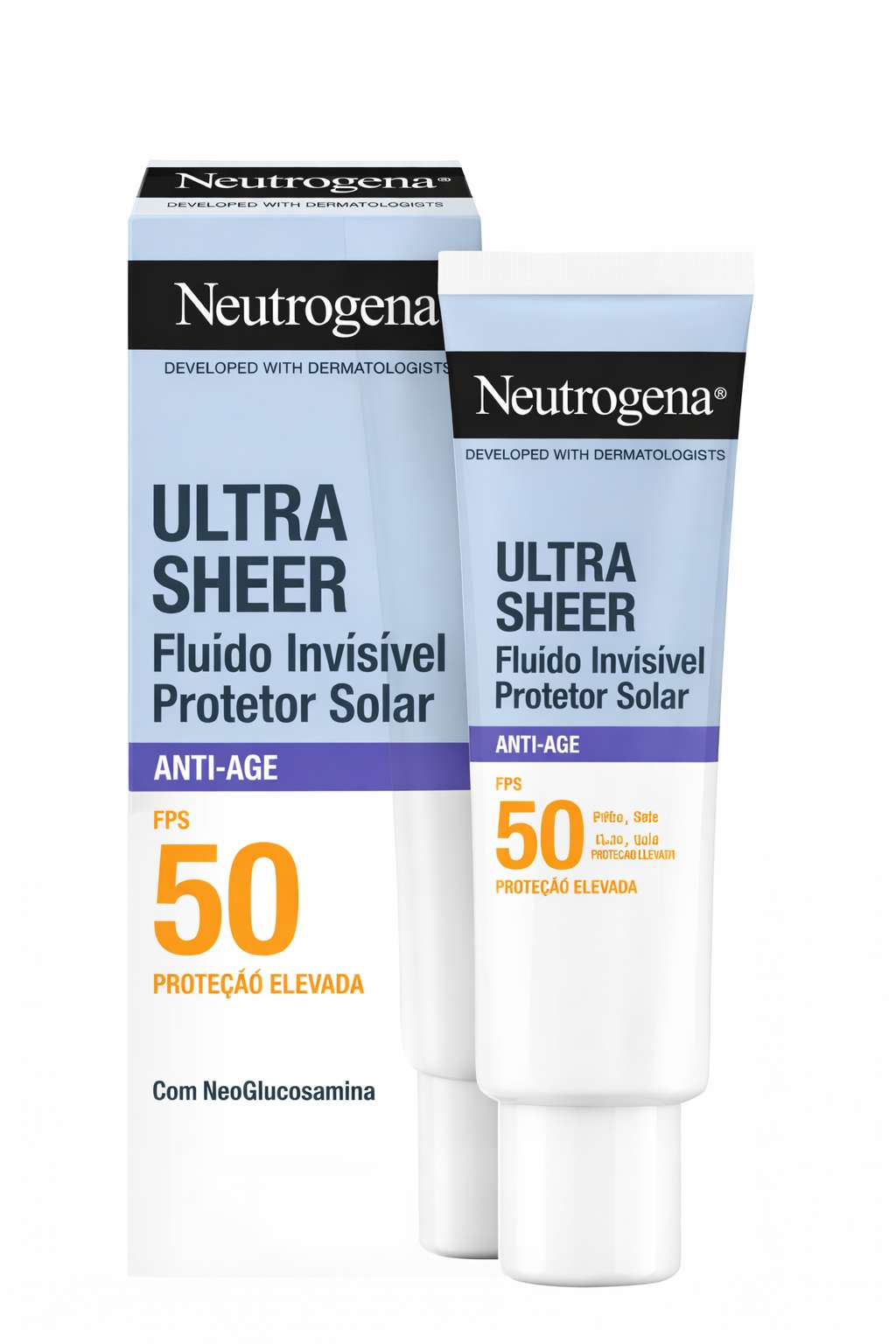 Neutrogena Ultra Sheer Protetor Solar Fluido Invisível Antienvelhecimento SPF50 50ml