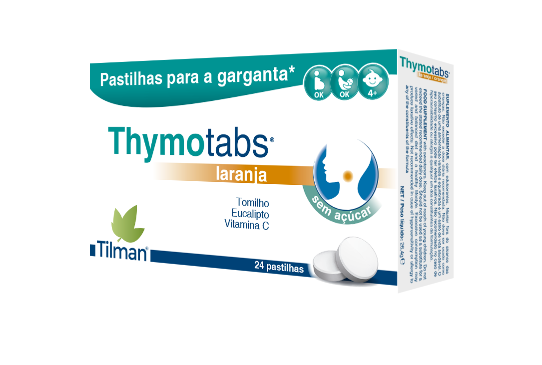 Thymotabs Laranja Garganta X 24 Pastilhas