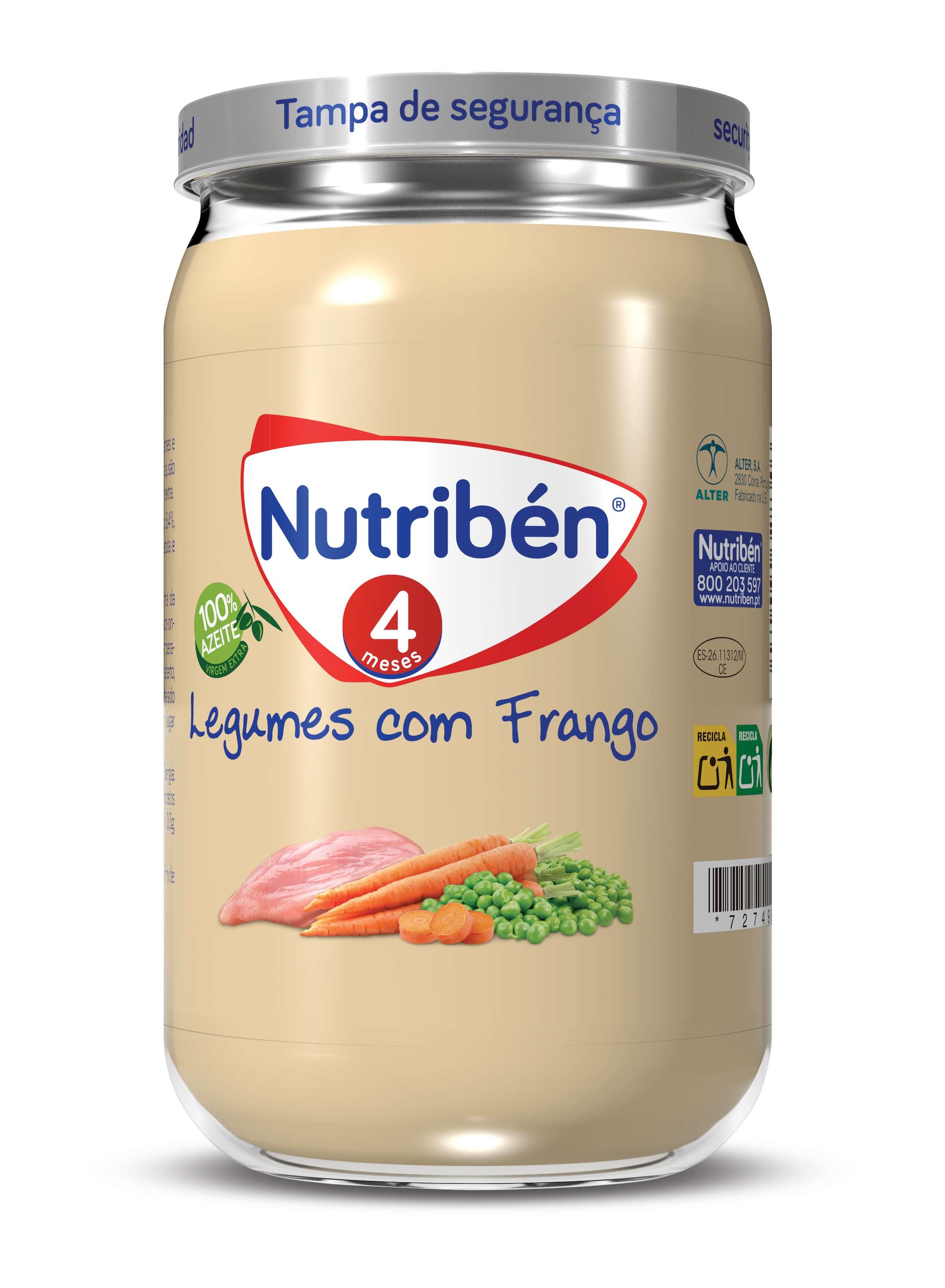 Nutribén Boião 4M Legumes com Frangos 235g 