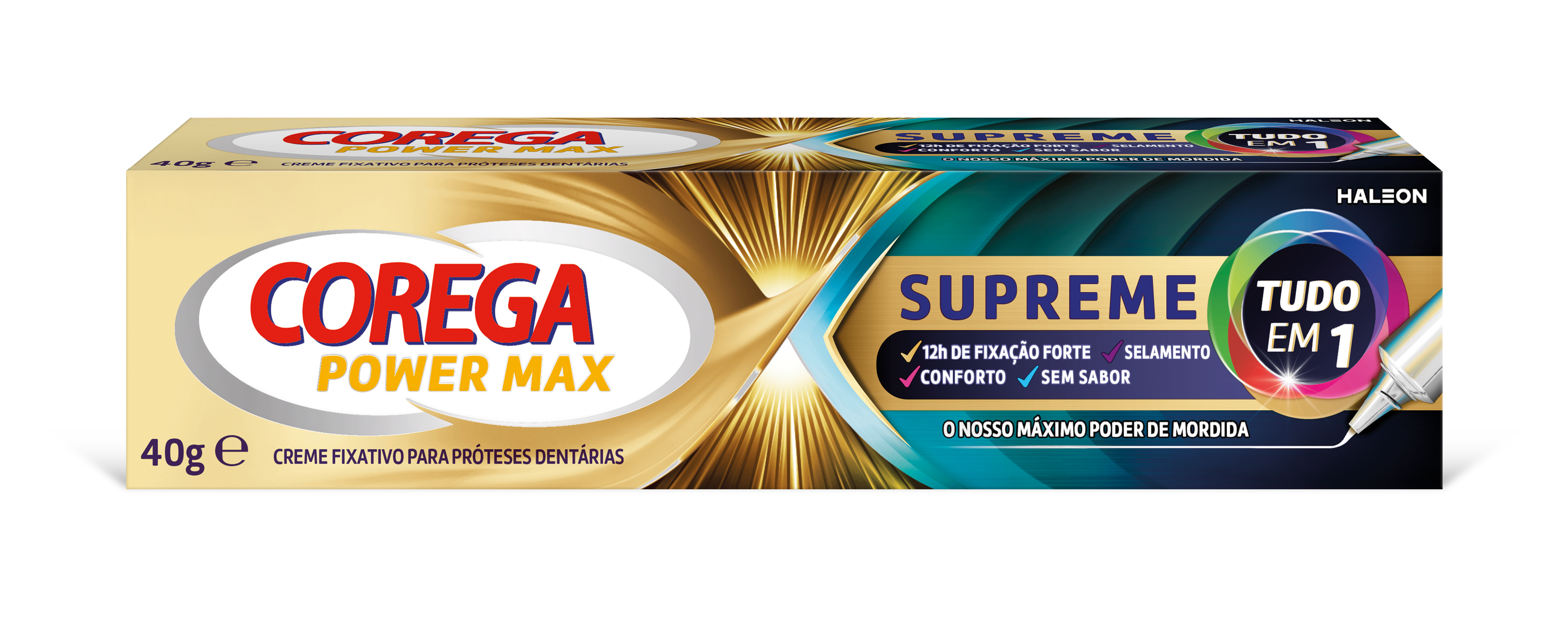 Corega Power Max Supreme Creme Fixador Próteses 40G