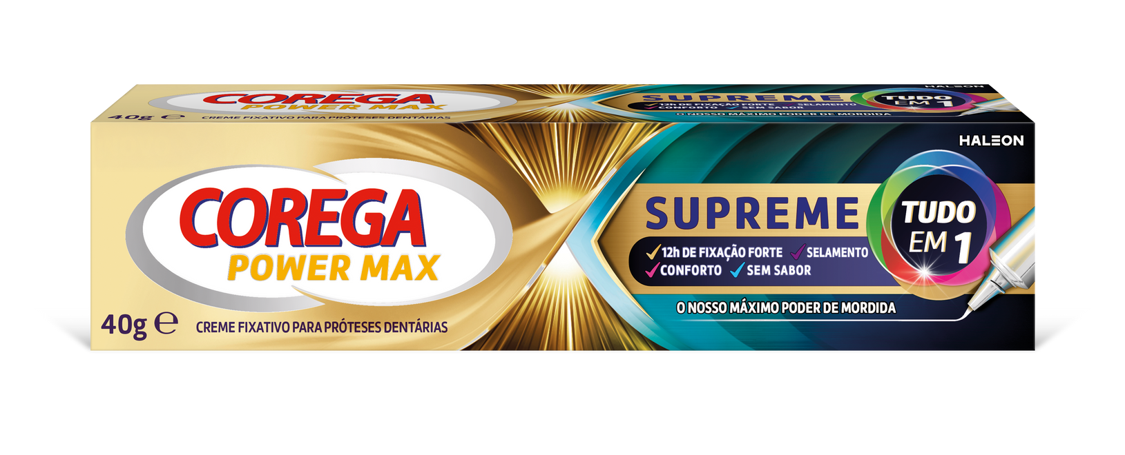 Corega Power Max Supreme Creme Fixador Próteses 40G