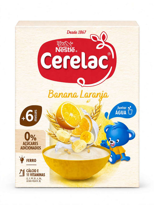 Nestlé Cerelac Farinha Láctea Banana Laranja 6M+ 250g
