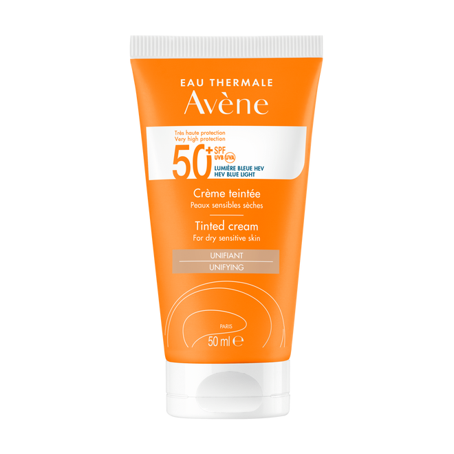 Avène Protetor Solar Rosto com Cor SFP 50+ Pele Sensível e Seca 50 ml