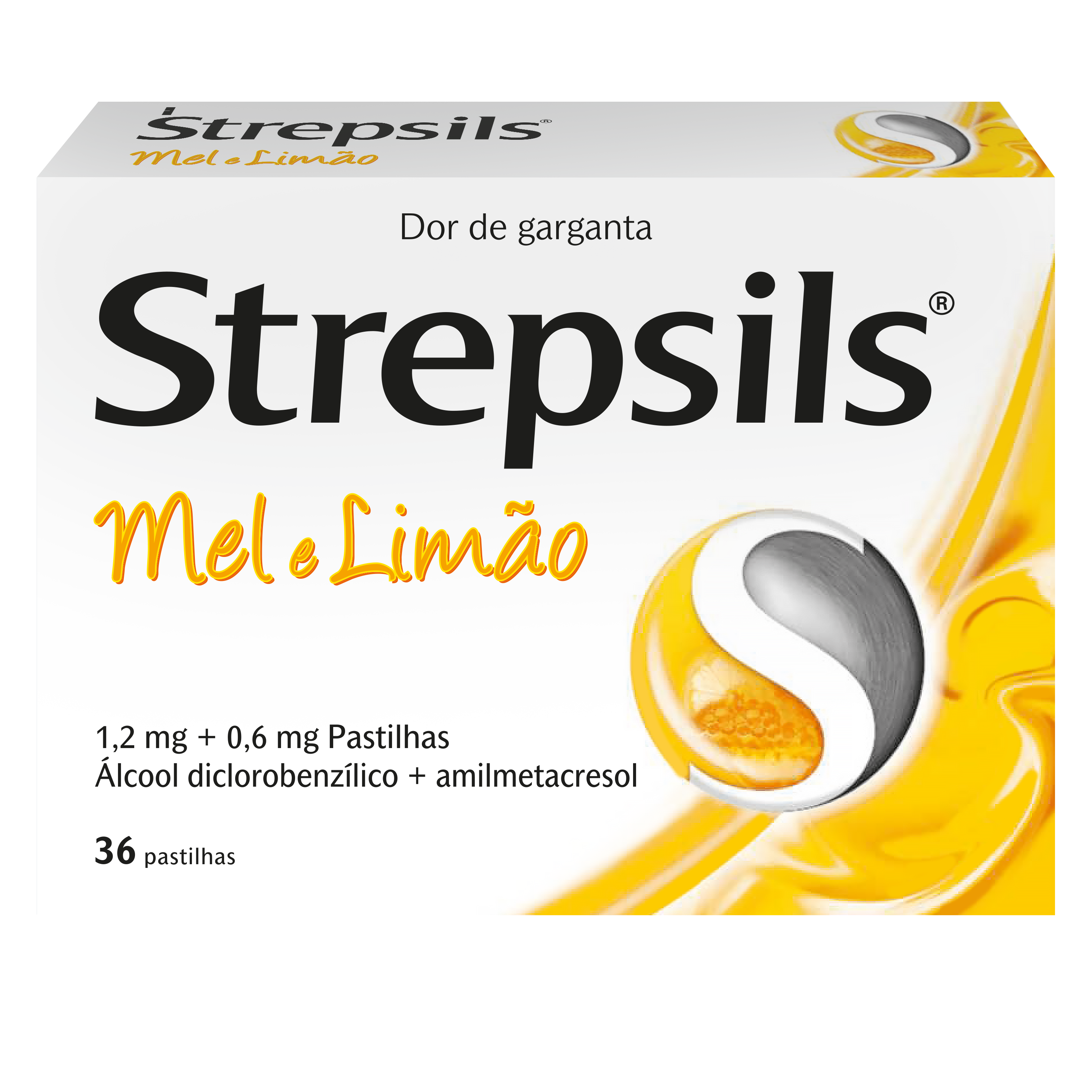 Strepsils Mel e Limão 36 pastilhas