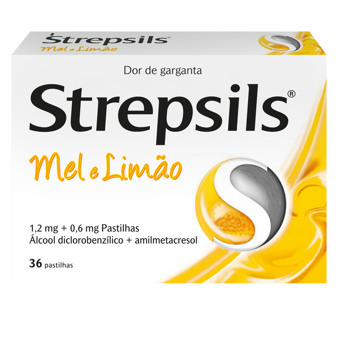 Strepsils Mel e Limão 36 pastilhas