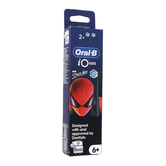 Oral-B iO Kids Recarga Escova Elétrica Spider-Man 6+ – 2 Unidades
