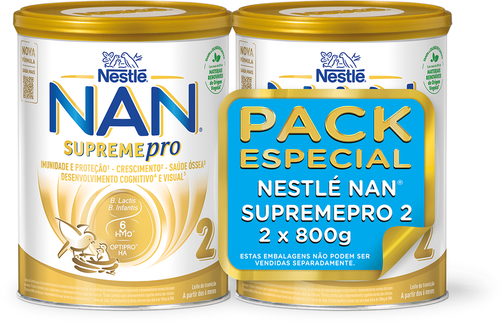 Nan Supreme Pro 2 Pack Leite de Transição 800g x2