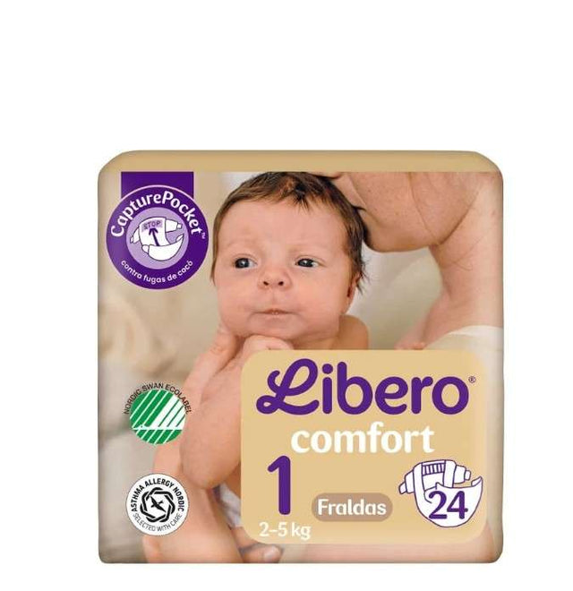 Libero Comfort 1 Fraldas 2-5kg x24