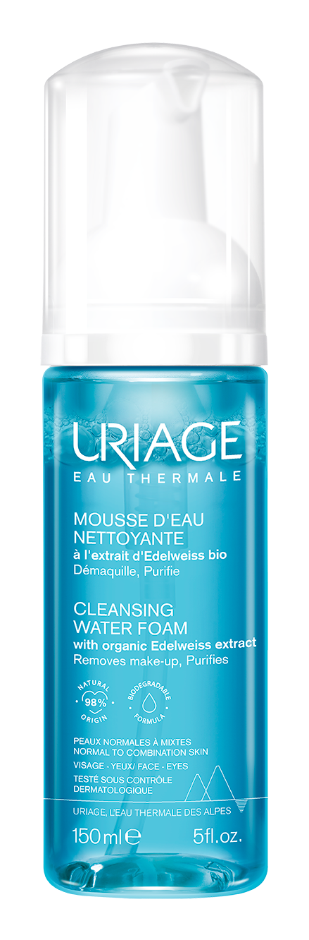 Uriage Espuma de Água de Limpeza Desmaquilhante 150ml