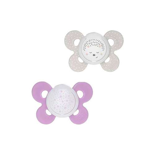 Chicco Chupeta Silicone Physio Comfort Lumi Rosa 16-36M x2