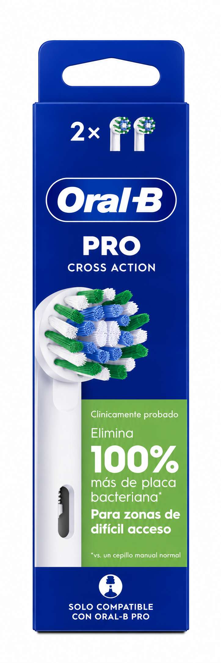 Oral-B CrossAction Recarga Escova Elétrica – 2 Unidades