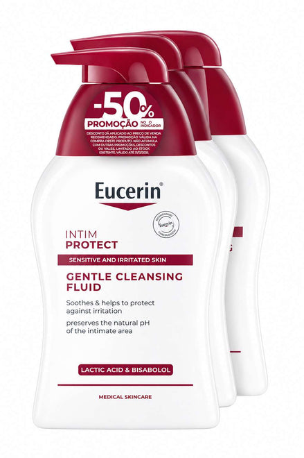 Eucerin DUO Gel de Higiene Íntima 2x250ml  com desconto de 50% na 2ª embalagem