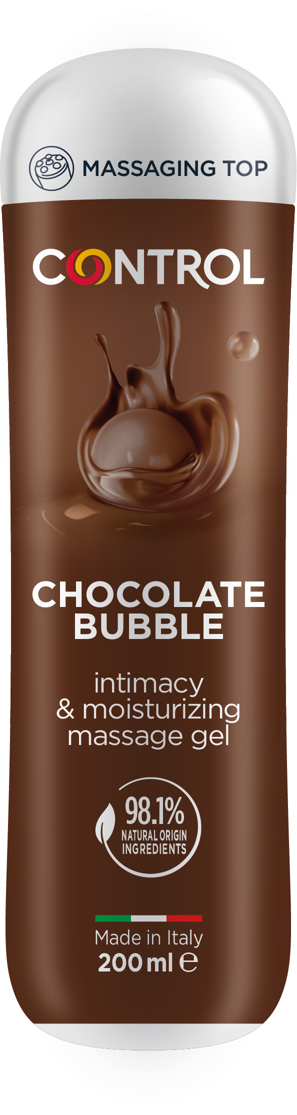 Control Bubble Chocolate Gel de Massagem 3 em 1 200ml
