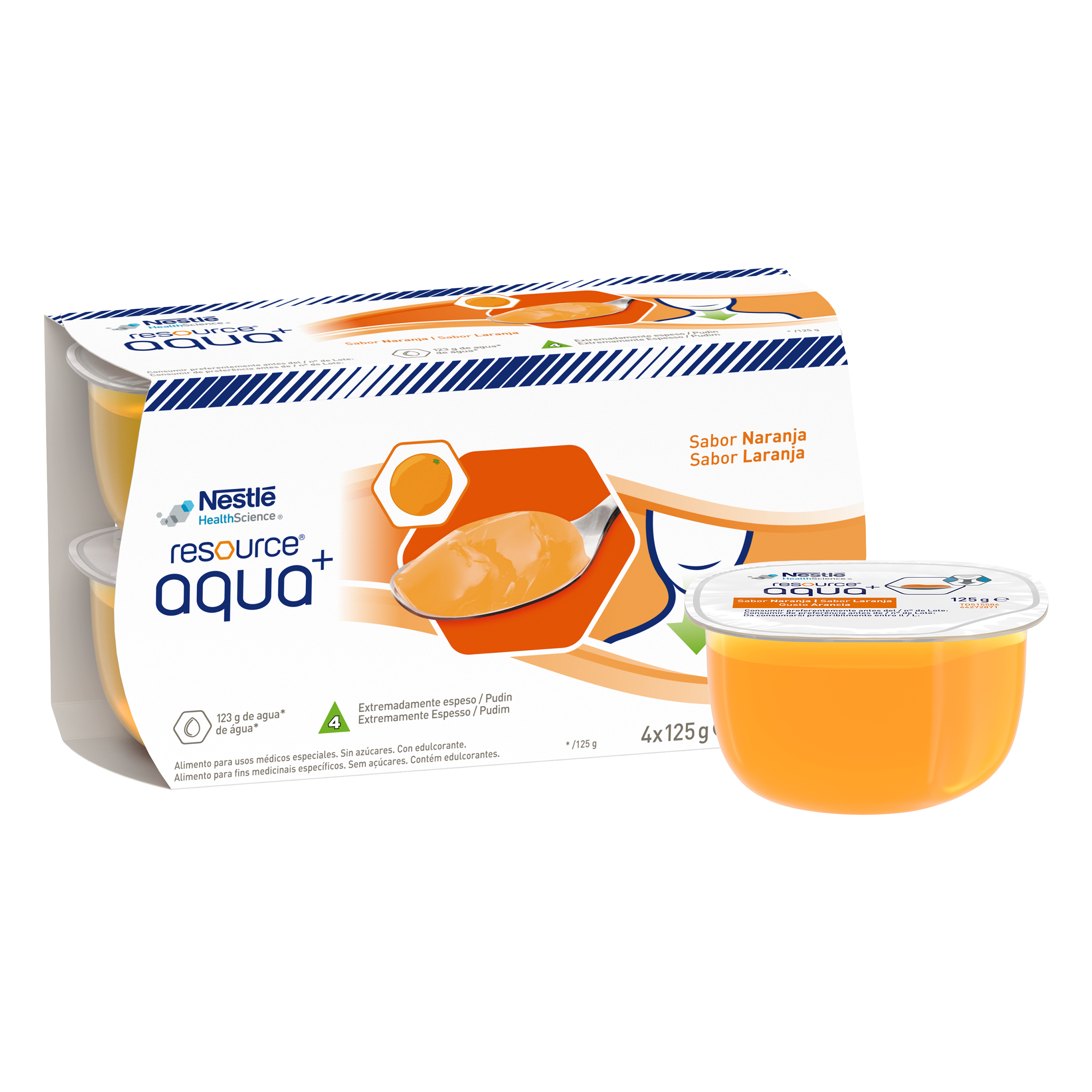 Resource Aqua+ Laranja 4x125g