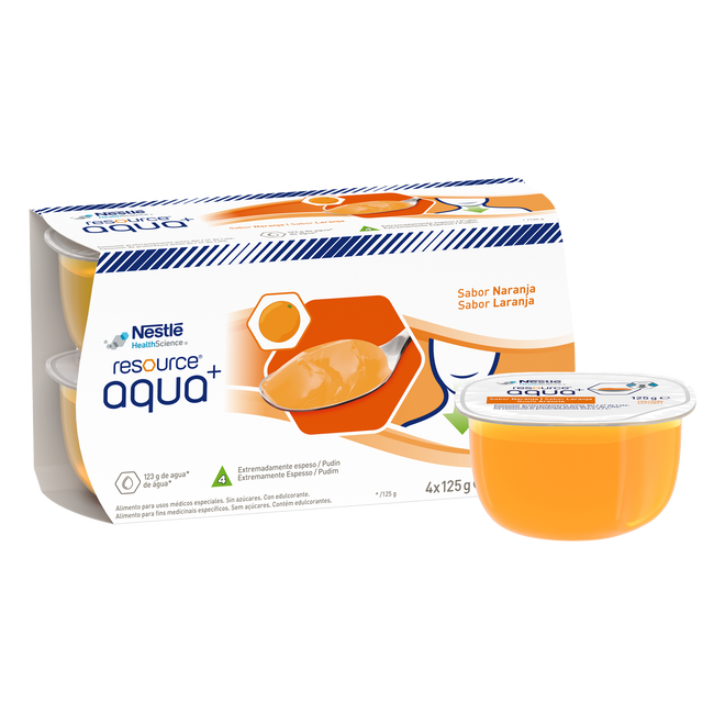 Resource Aqua+ Laranja 4x125g