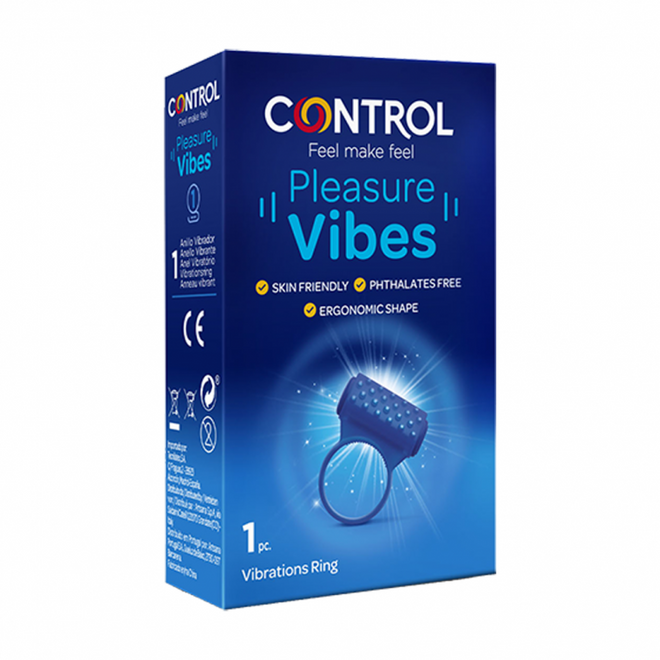 Control Pleasure Vibes Anel Vibratório