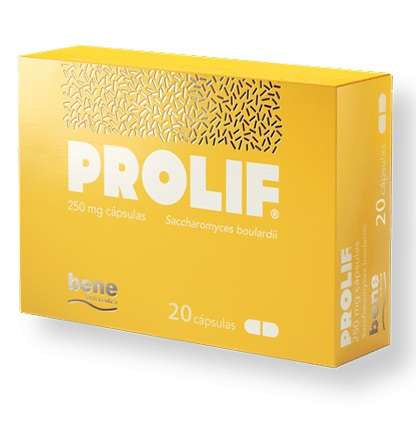 PROLIF, 250 MG X 20 CAPS SACCHAROMYCES BOULARDII