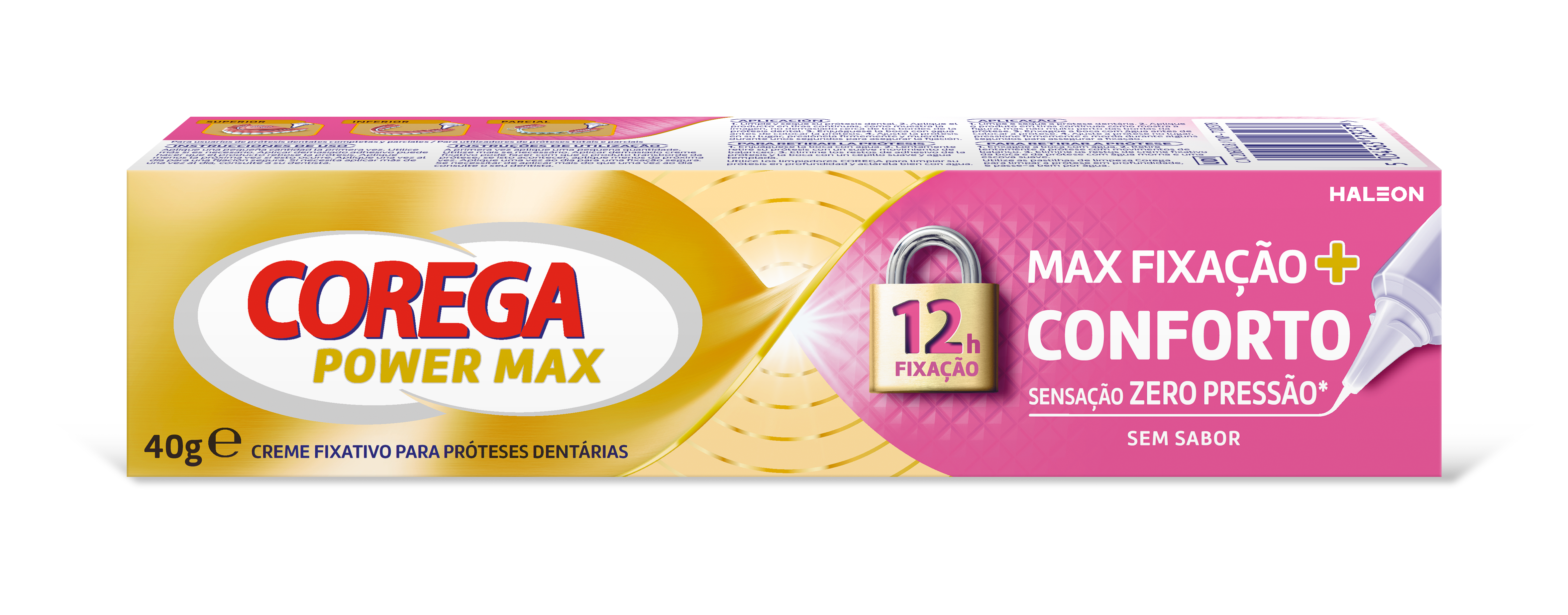 Corega Power Max Creme Fixador Máximo Conforto 40g