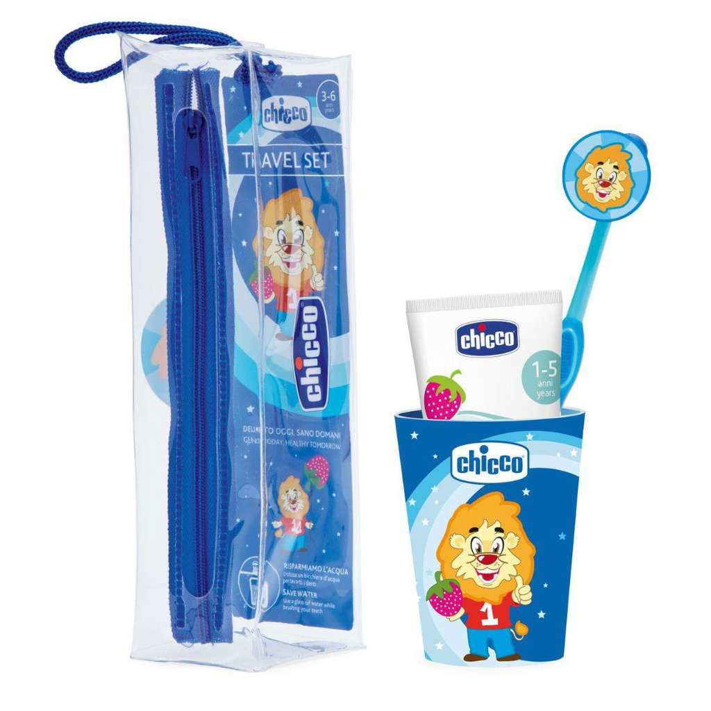 Chicco Conjunto Higiene Oral Azul 3-6 anos