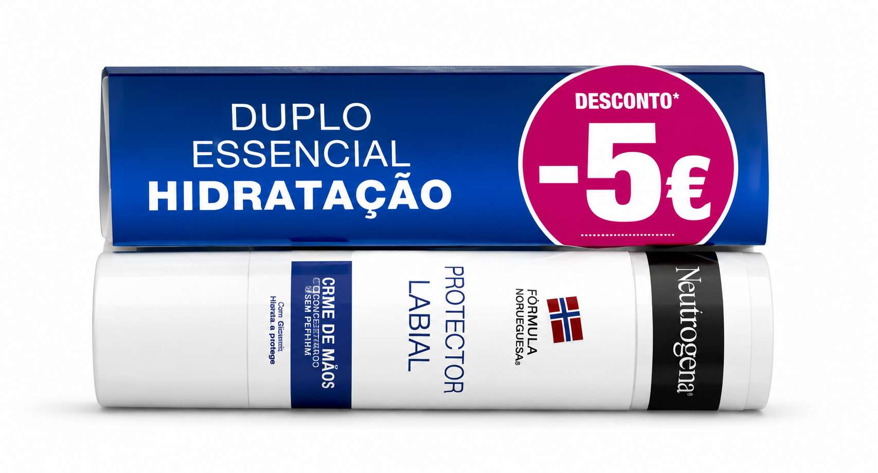 Neutrogena Lábios Stick Hidratação 2x3g com desconto de 5€
