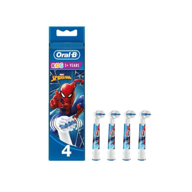 Oral-B Kids Spiderman Recarga Escova Elétrica x4 unidades