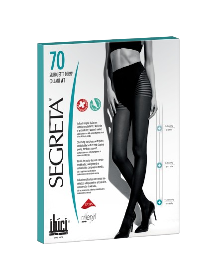 IBICI Segreta Collants Silhouette Derm 70 PRETO T2
