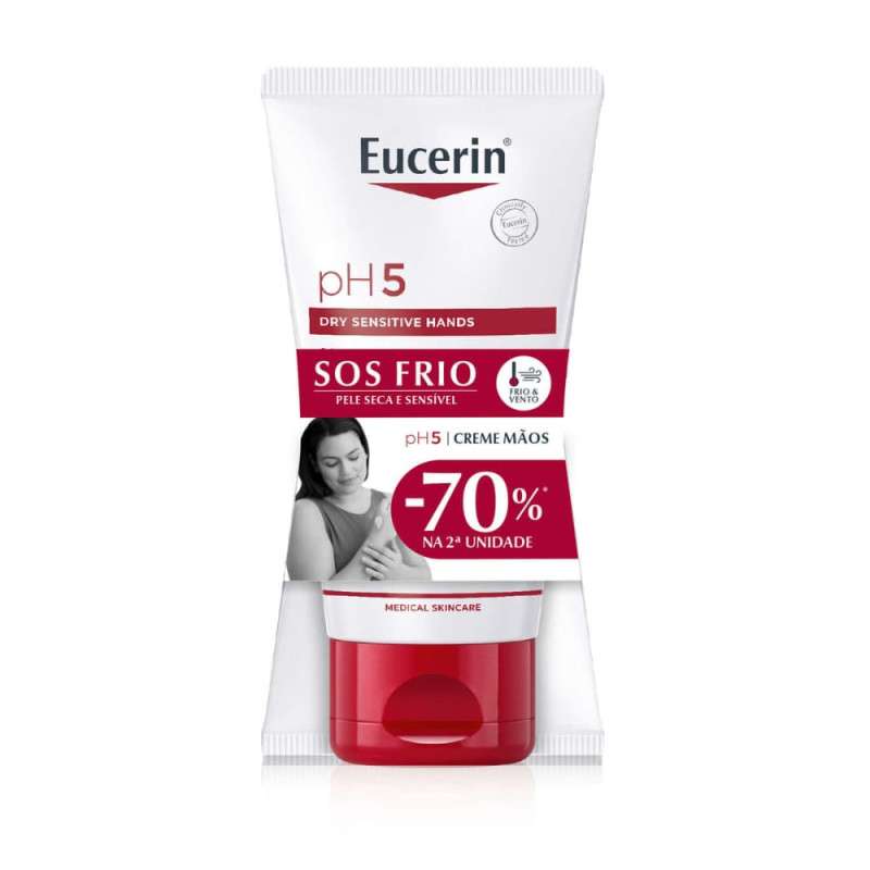 Eucerin PH5 SOS Frio Creme de Mãos 75mlx2 -70% 2ª unidade