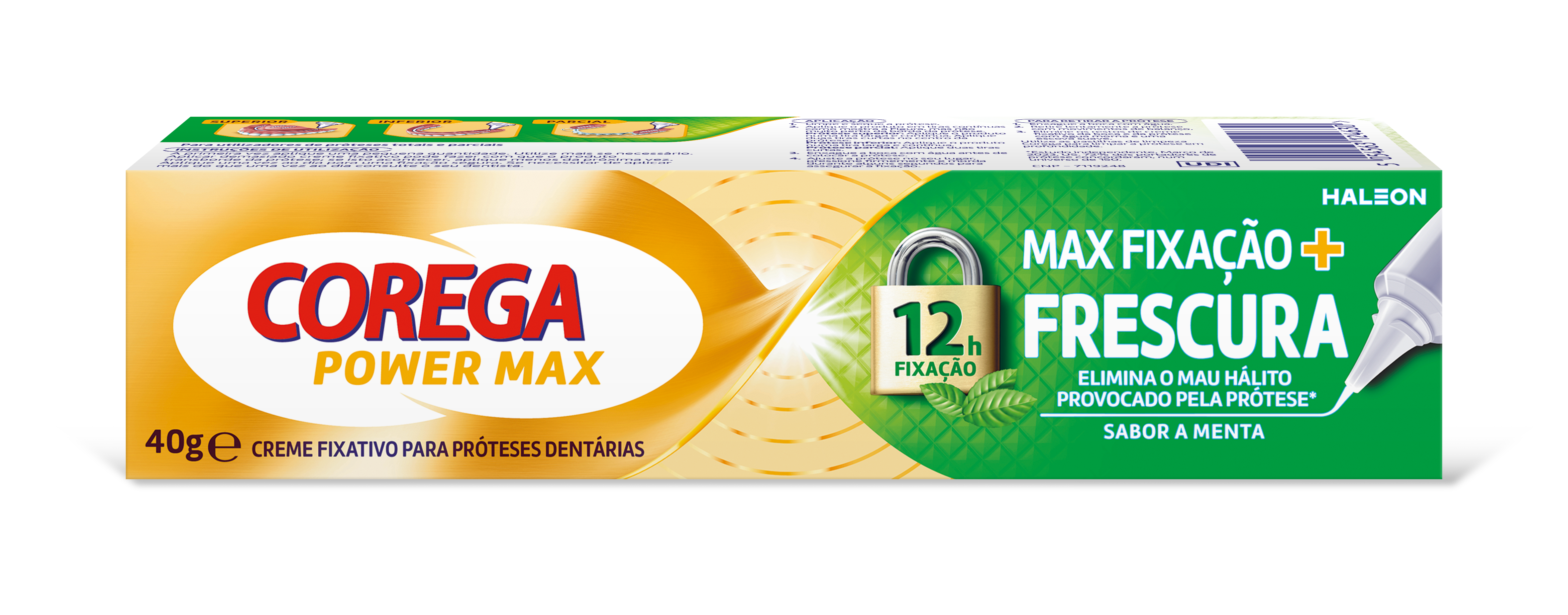 Corega Power Max Creme Fixação + Frescura 40g