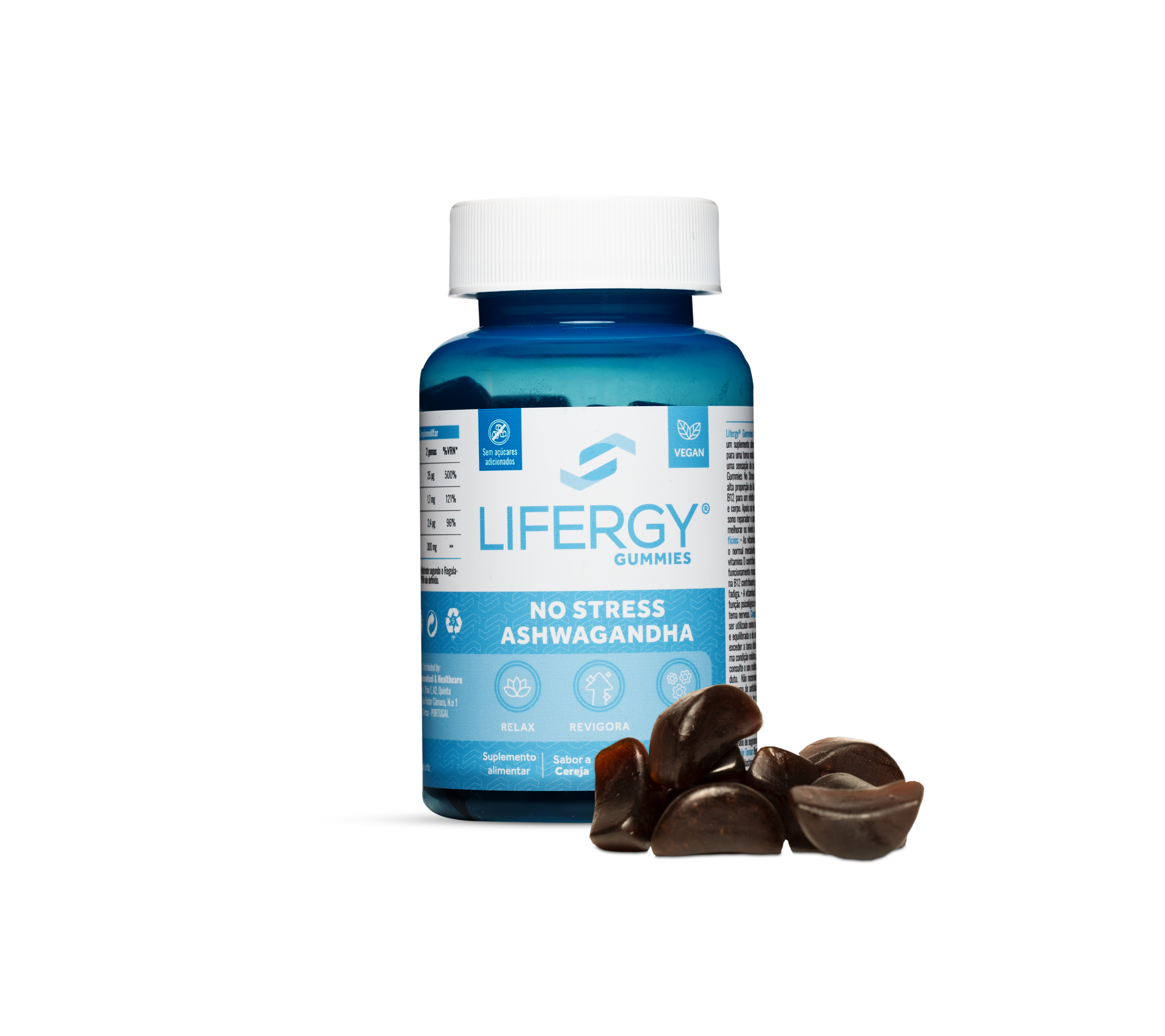 Lifergy Gummies No Stress Ashwagandha x60