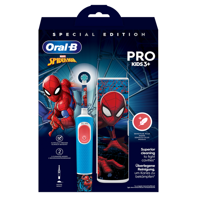 Oral-B Escova Elétrica Pro Kids 3+ Spiderman Edição Especial