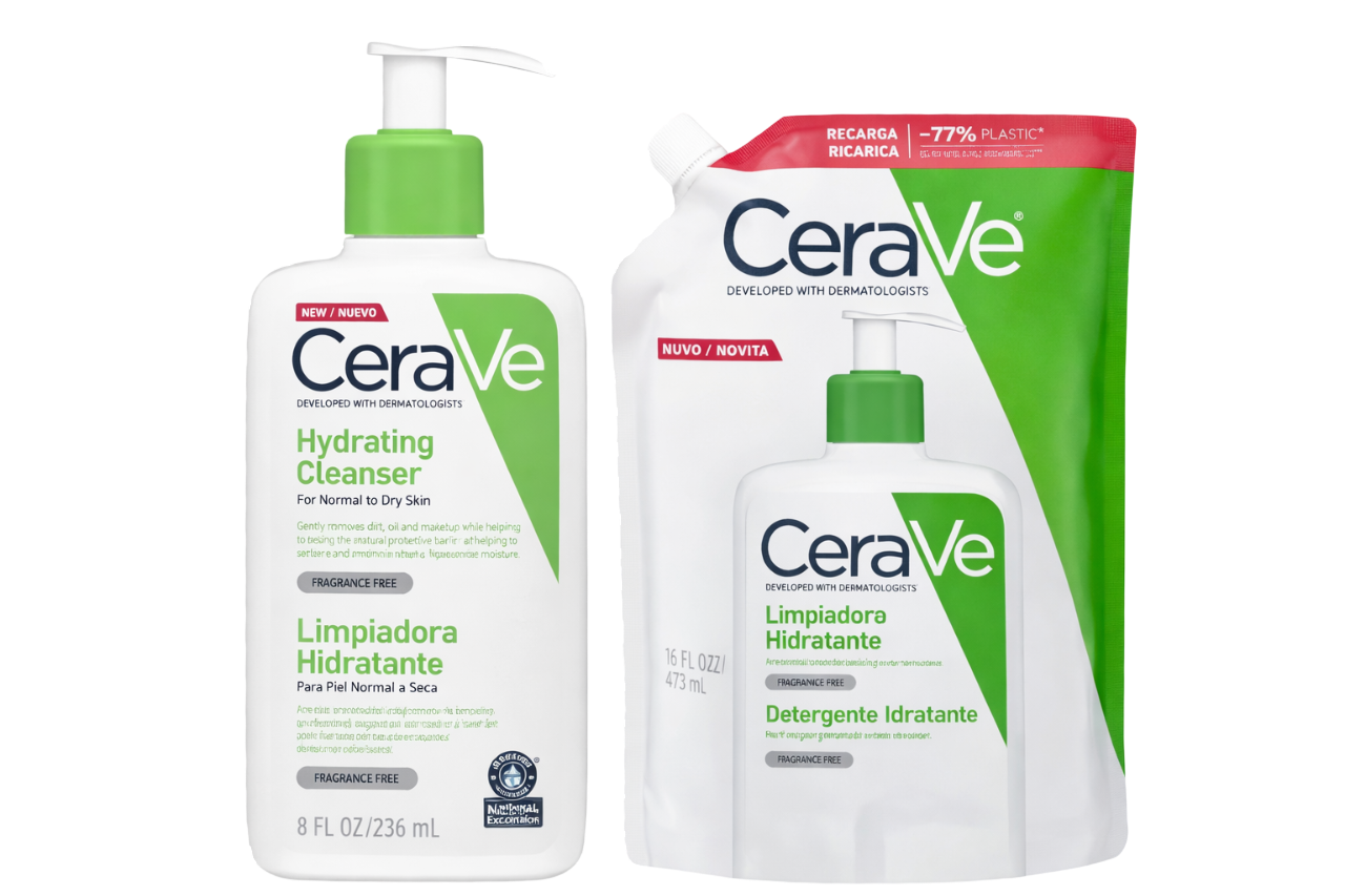 Cerave Creme Hidratante Limpeza 236ml + Recarga de 473ml