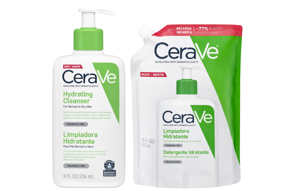 Cerave Creme Hidratante Limpeza 236ml + Recarga de 473ml