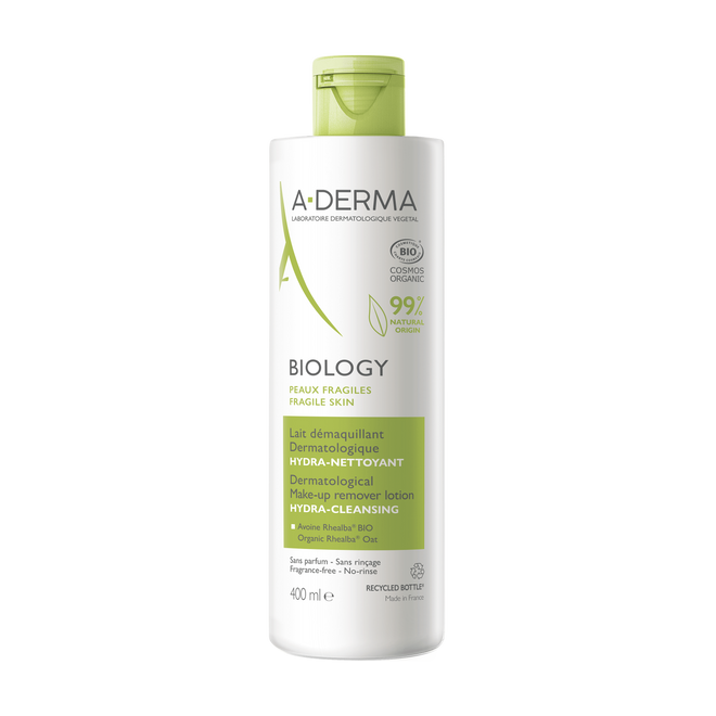 A-Derma Biology Leite Desmaquilhante Dermatológico 400 ml