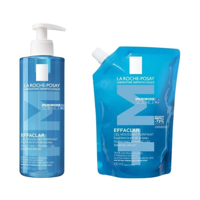 La Roche Posay Pack Effaclar Gel Purificante 400ml + Recarga 400ml