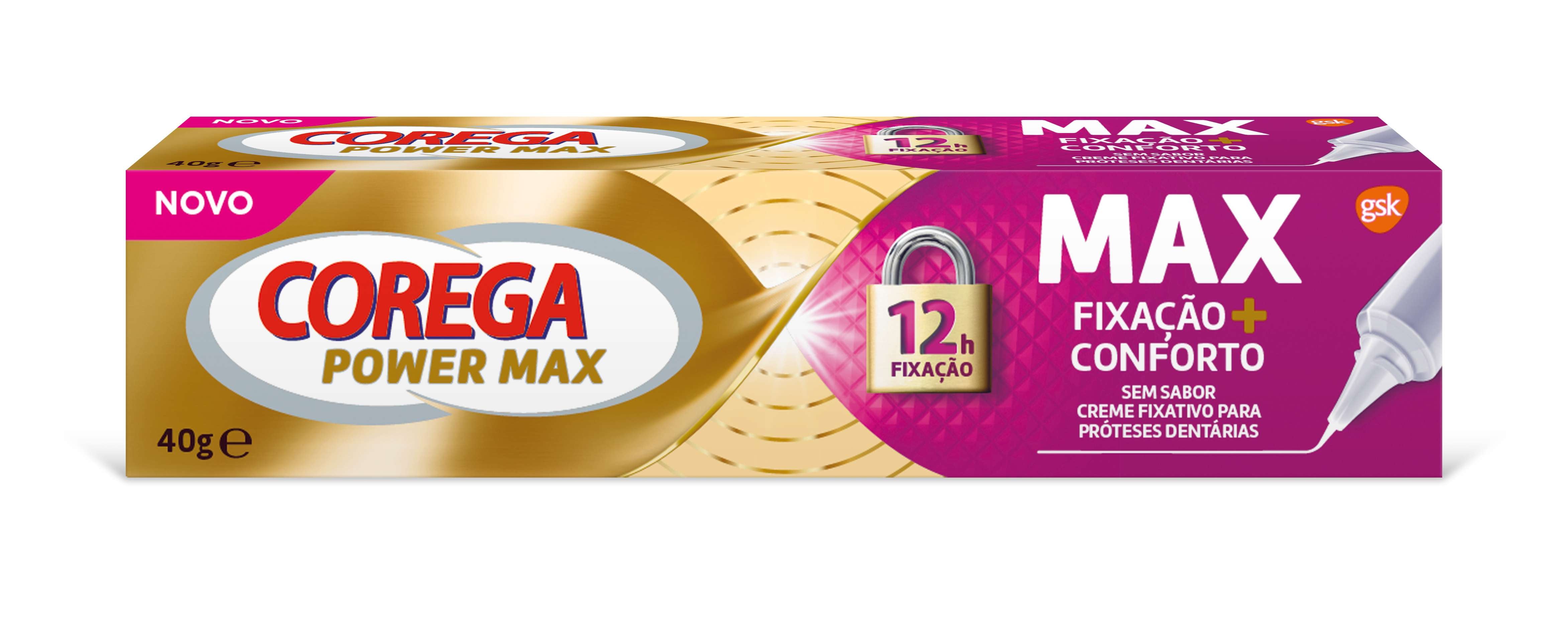 Corega Power Max Creme Fixador Máximo Conforto 40g