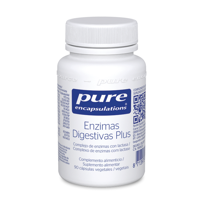 Pure Encapsulation Enzimas Digestivas Plus 90 Cápsulas