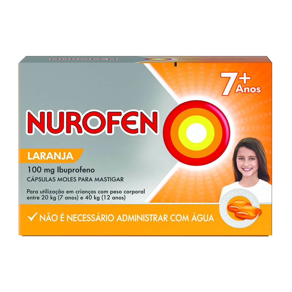 Nurofen 100mg Cápsulas Moles para mastigar x24