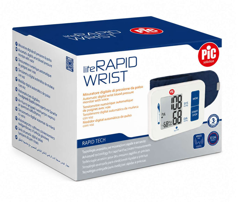 Pic Solution LiteRapid Wrist Medidor automático da pressão arterial