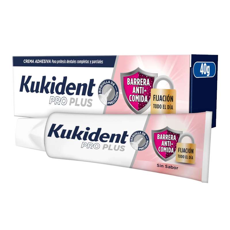 Kukident Pro Plus Barreira Anti-Comida - 40G