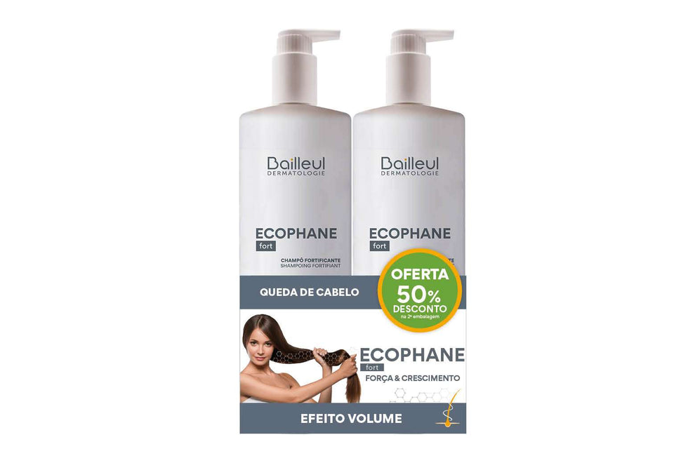 Ecophane Fort Champô Fortificante 2x500ml -50% 2Unid