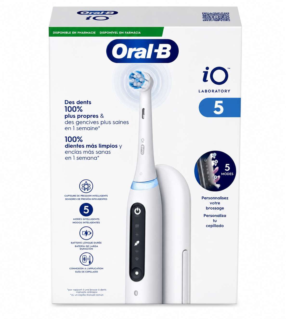 Oral B Laboratorio 5 Escova Dentes Eletrica Branca + Recarregavel