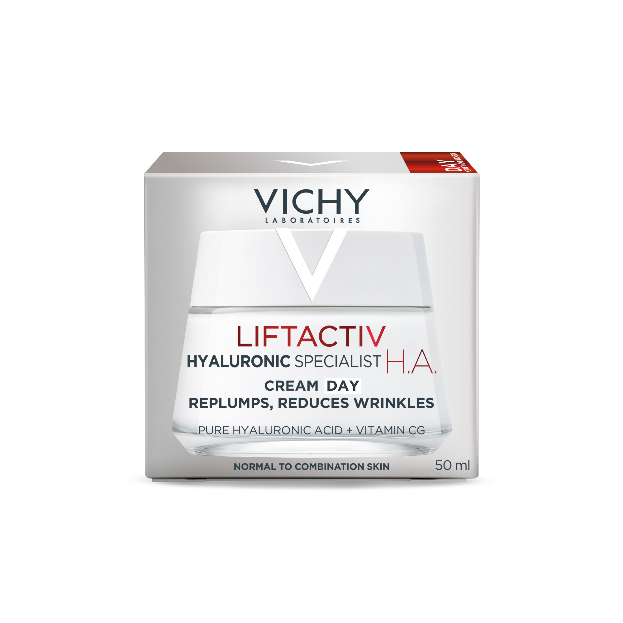 Vichy Liftactiv H.A Creme Dia Antirrugas Pele Normal A Mista 50ml