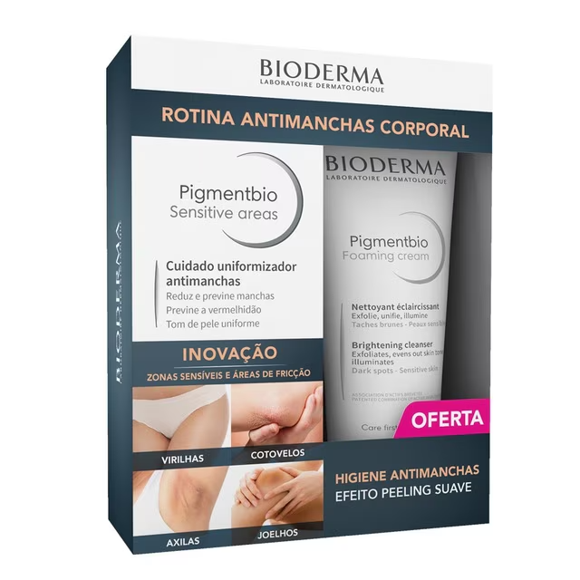 Bioderma Pigmentbio Sensitive Areas -75ml + Bioderma Pigmentbio Foaming Cream - 200ml